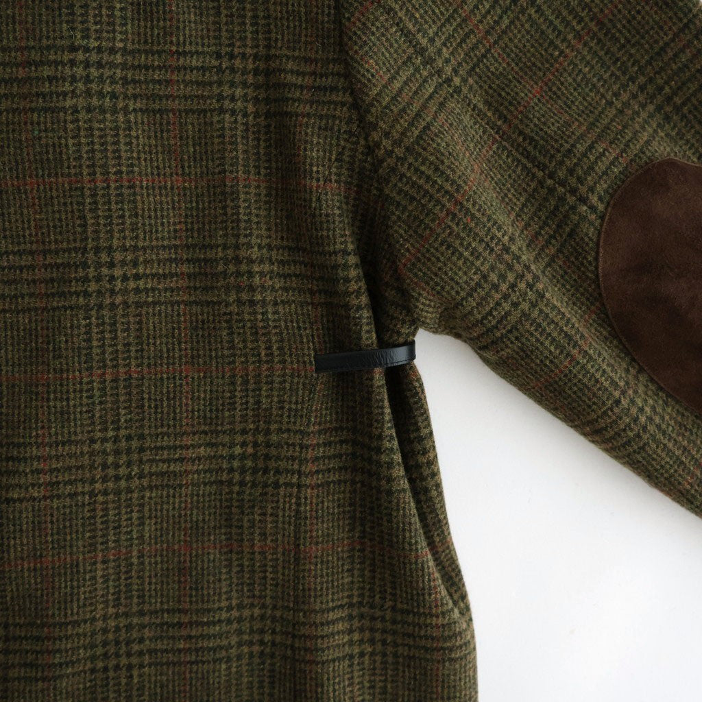 BRITISH TWEED OVERSIZED PEAK LAPEL JACKET #TWEED CHECK [ST.1586]