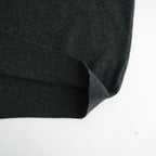 Leather-Trimmed Skipper Sweater #Charcoal [YK26FW01380S]