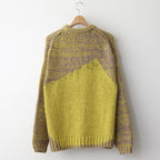 INTARSIA CREWNECK SWEATER #YELLOW [YK24SS0678S]