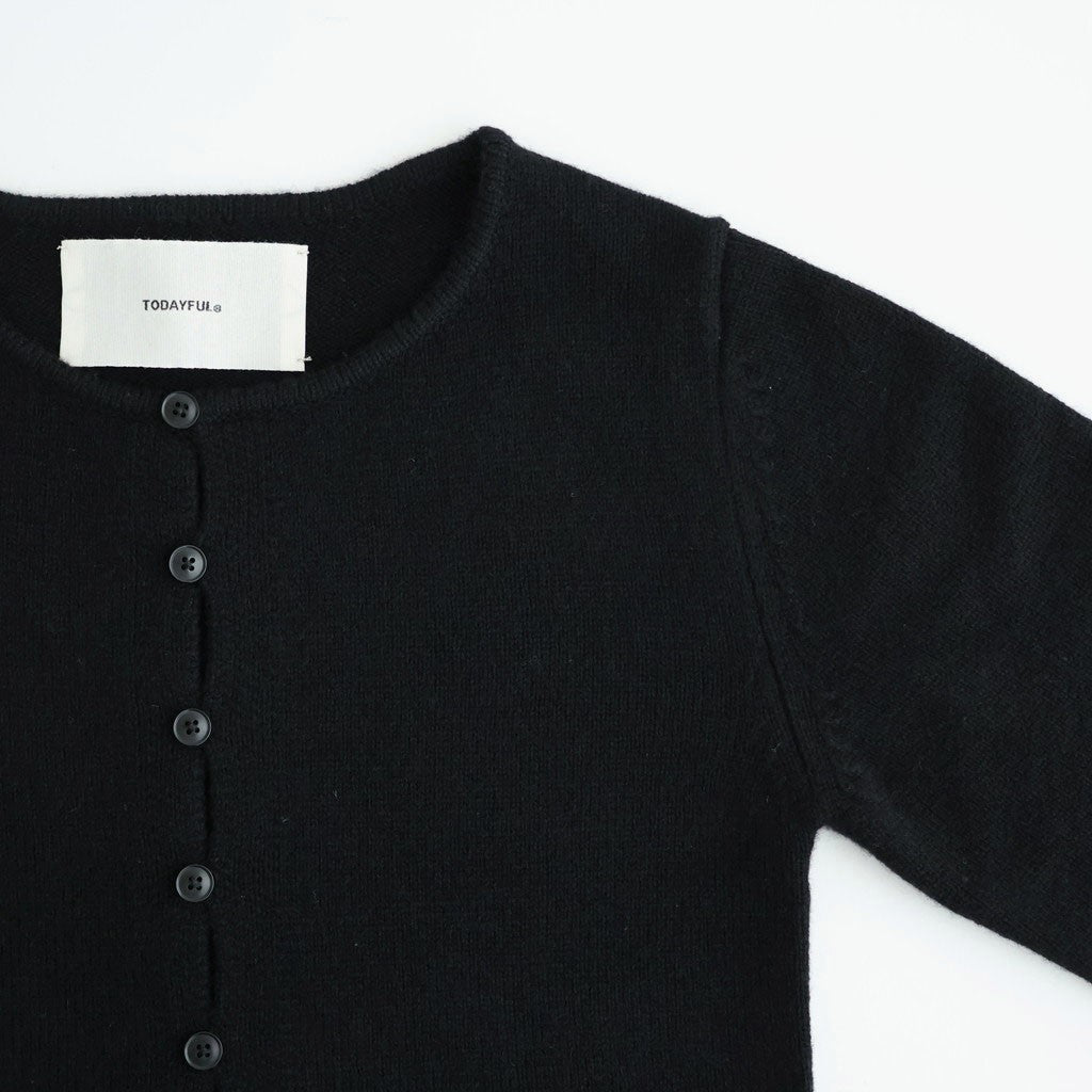 Cashmere Compact Cardigan #BLK [12620513]