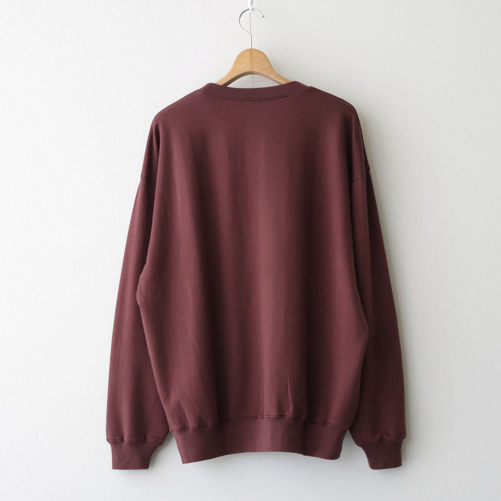SUPER HIGH GAUGE SWEAT P/O #BURGUNDY [A26AP02CU]