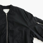 Fulled Wool Twill Flight Jacket #BLACK [GU263-30411]