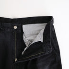 Selvage Denim Two Tuck Pants #BLACK_DARK FADE [GU261-40061DB]