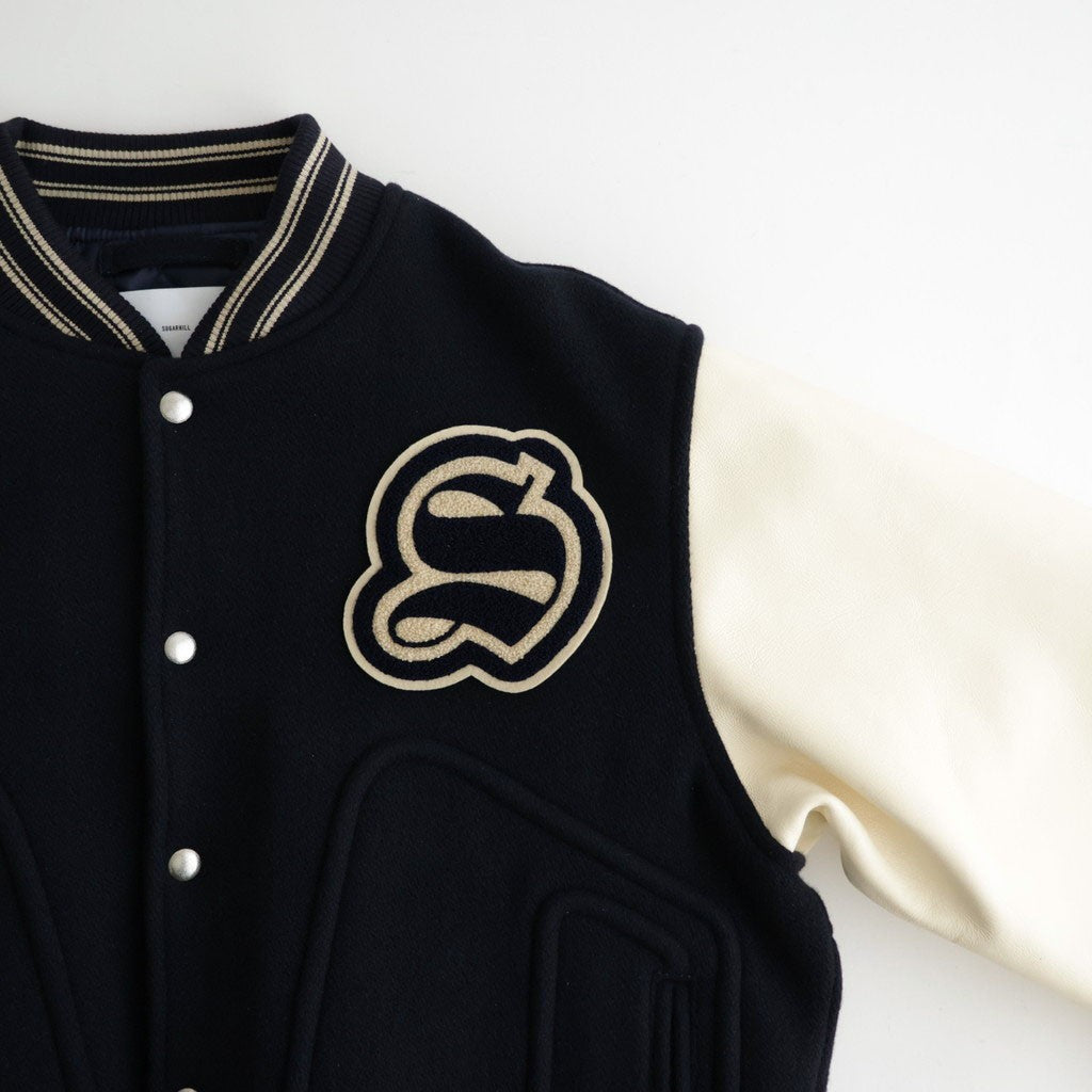 WOOL VARSITY JACKET #NAVY [26330201]