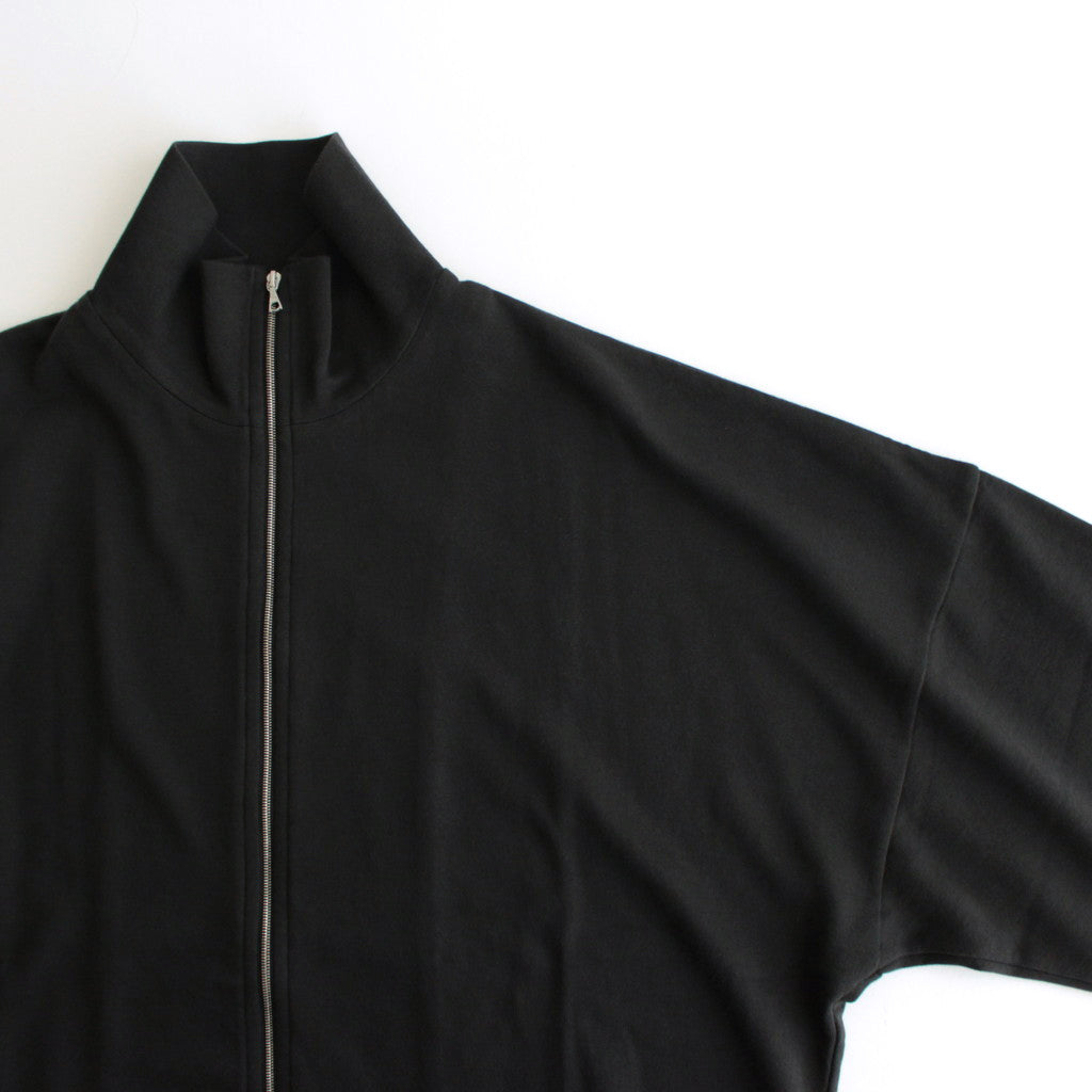 SUPER HIGH GAUGE SWEAT ZIP BLOUSON #INK BLACK [A24AB01CU]