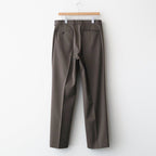 LIGHT WOOL MAX GABARDINE SLACKS #TOP BROWN [A24AP02MG]