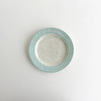 リム皿 貫入 #ターコイズ流し