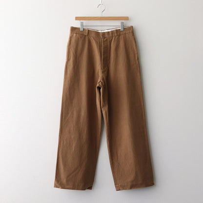 CHINO CLOTH PANTS WIDE #l.brown 起毛 [14653]