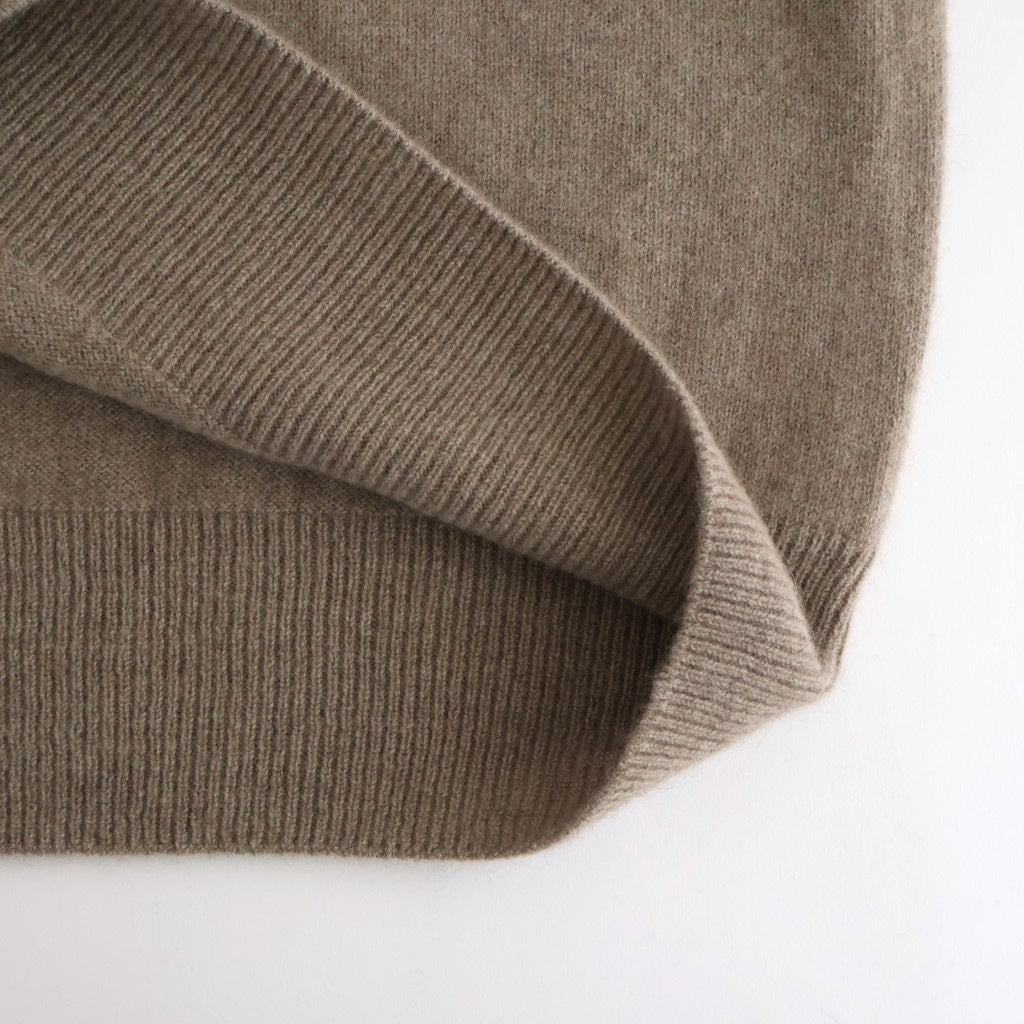 Cashmere Wholegarment Crewneck Sweater #BEIGE [YK25FW01116S]