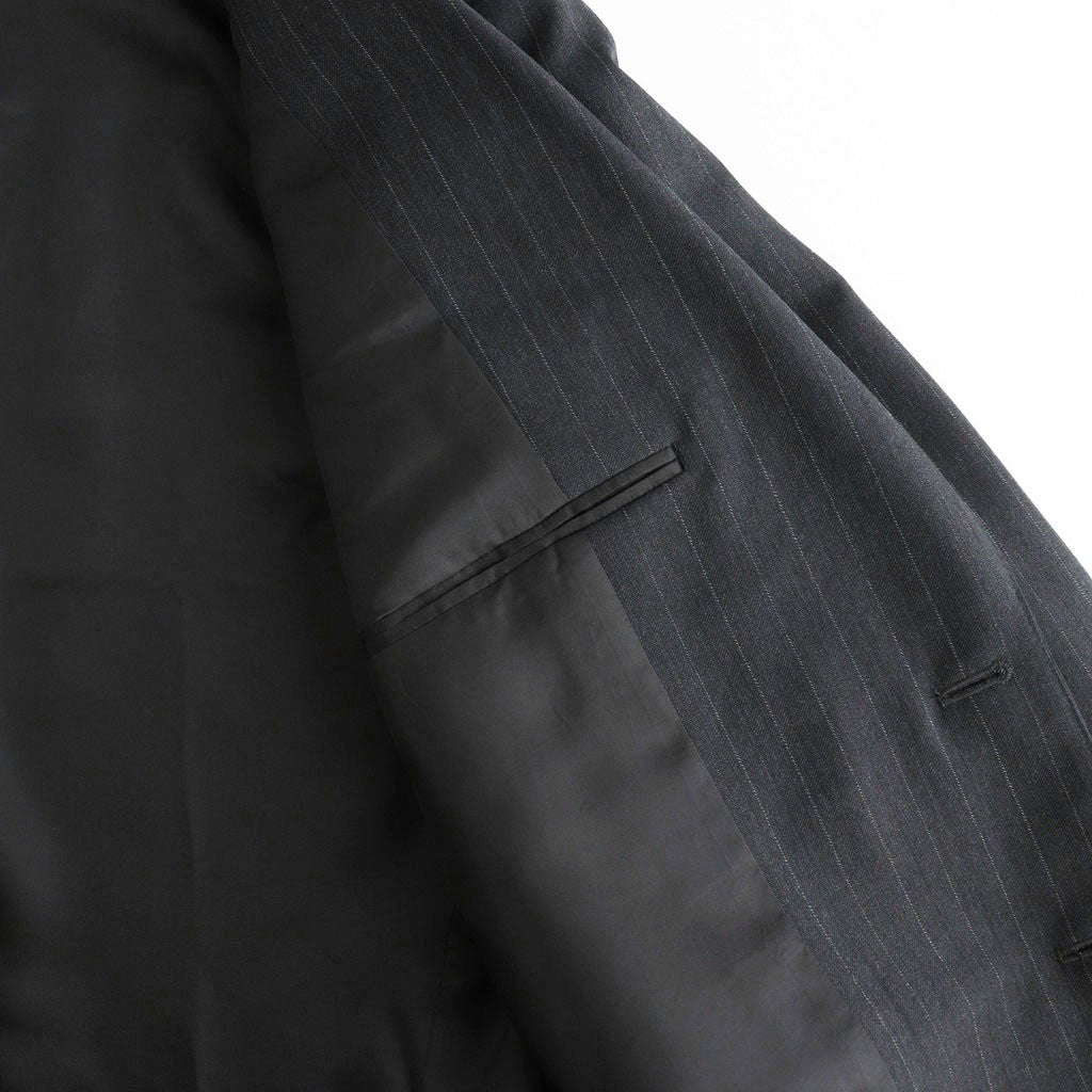 BLUEFACED WOOL JACKET #CHARCOAL NAVY STRIPE [A26AJ01BS]
