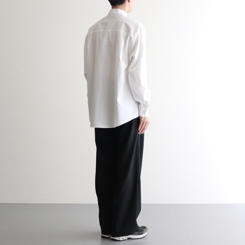 WASHED FINX TWILL BIG SHIRT #WHITE [A25SS02TN]