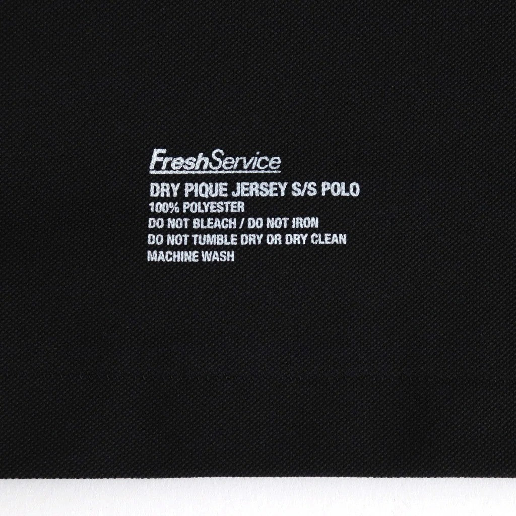 DRY PIQUE JERSEY S/S POLO #BLACK [FSC263-70036]