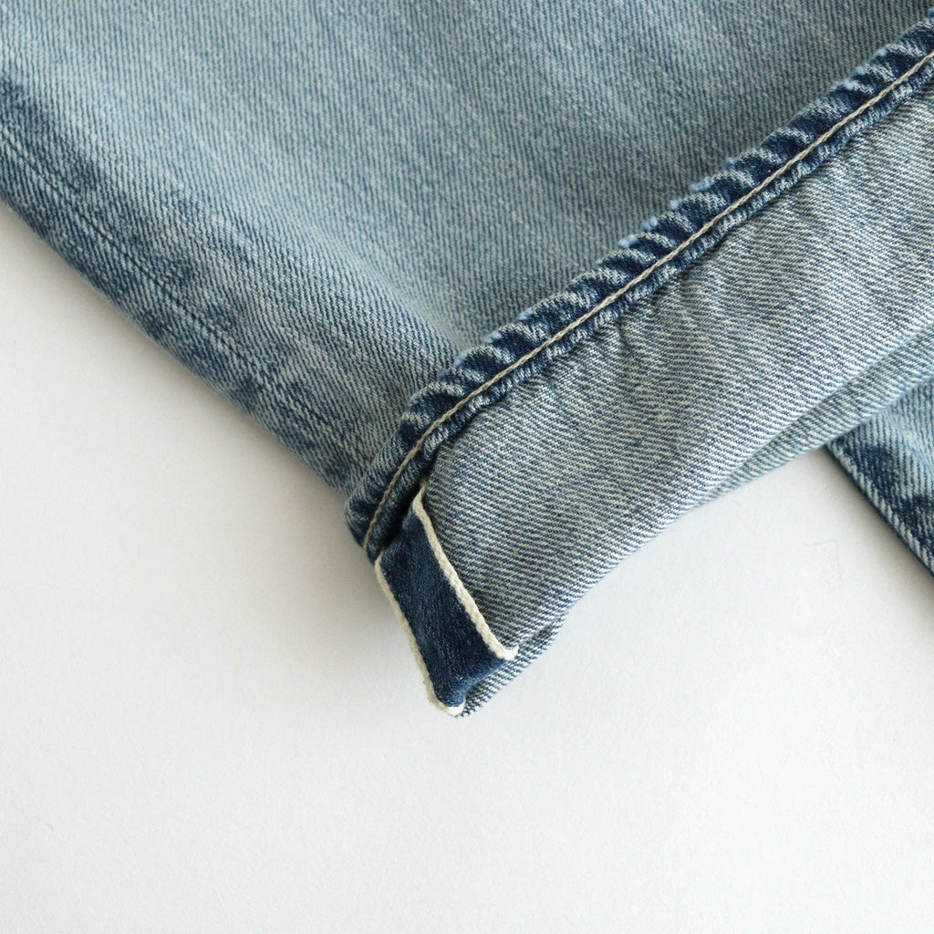 FADED SELVEDGE LIGHT DENIM PANTS #LIGHT INDIGO [A26SP02DE]