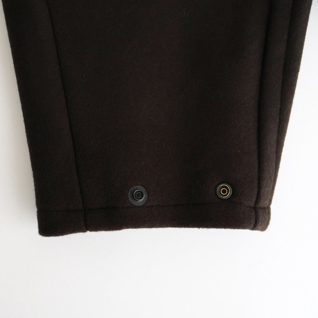 Melton Stand Collar Zip Blouson #BROWN [YK25FW01034B]