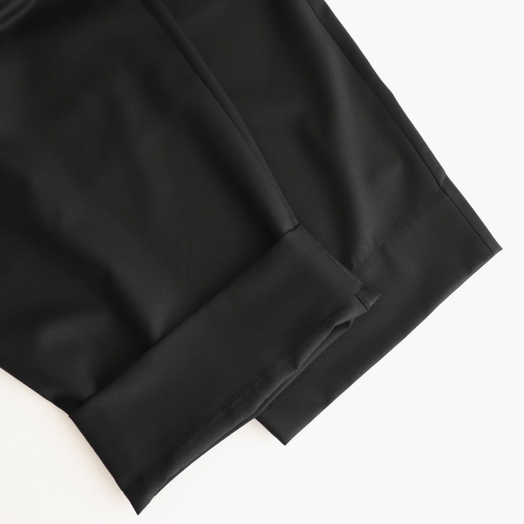 よそいきシンプル2タックワイドPT #BLACK [D125-P153]