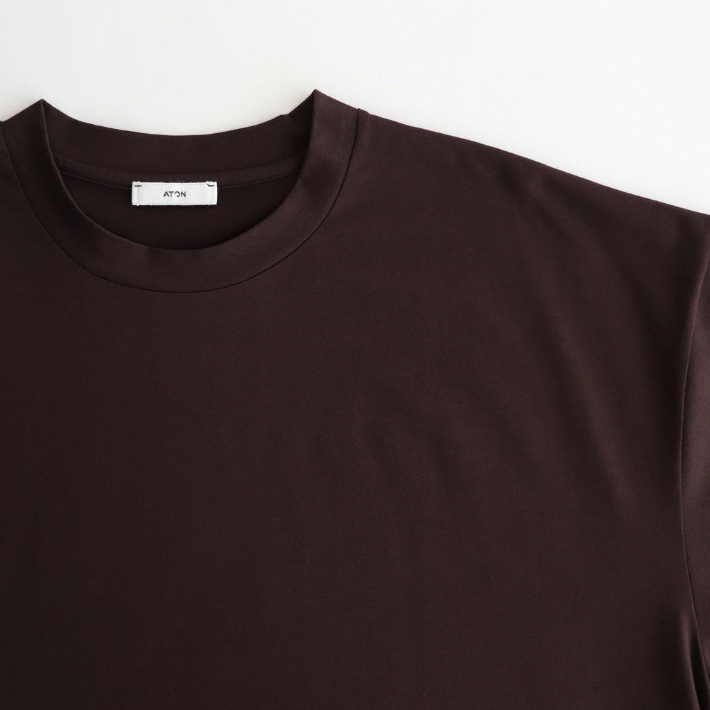 SUVIN 60/2 OVERSIZED T-SHIRT #BURGUNDY [KKAGGM0015]