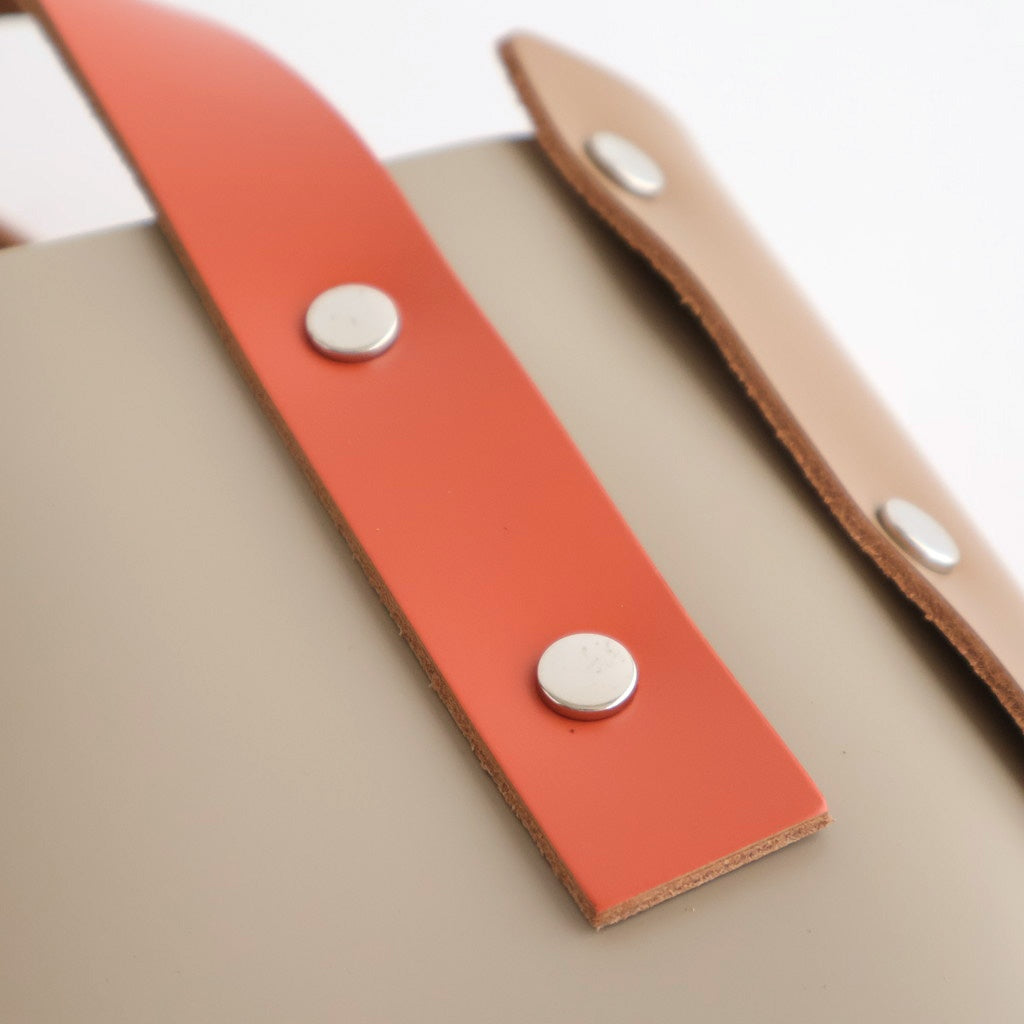 your choice // assemble hand bag tall S #orange × beige [yc-rb-ats