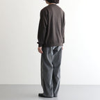 COTTON YAK KNIT V-NECK SWEATER #BROWN [KRAGLW0200]