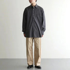 Broad L/S Oversized Regular Collar Shirt #C.GRAY [GM263-50001B]