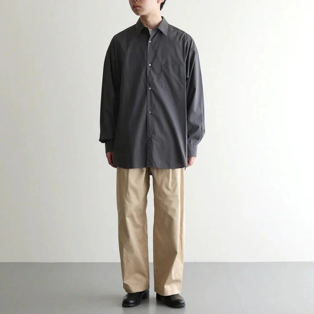 Broad L/S Oversized Regular Collar Shirt #C.GRAY [GM263-50001B]