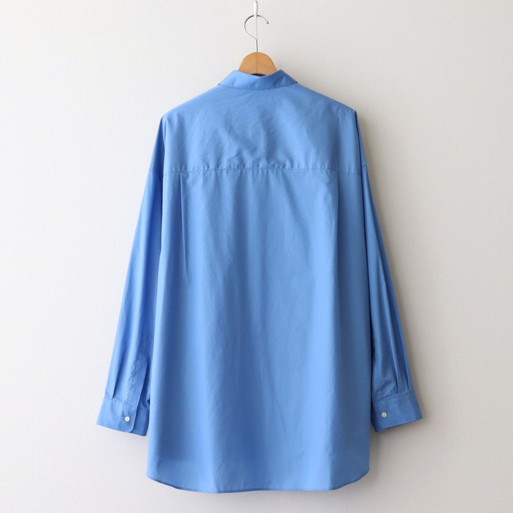 Broad L/S Oversized Regular Collar Shirt #BLUE [GM251-50001B]