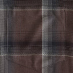 OMBRE PLAID SHIRTS LOOSE FIT #DARK PURPLE [2541000504]