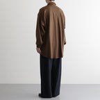 Wool Smooth Flannel Easy Wide Pants #BLACK [GU253-40223B]