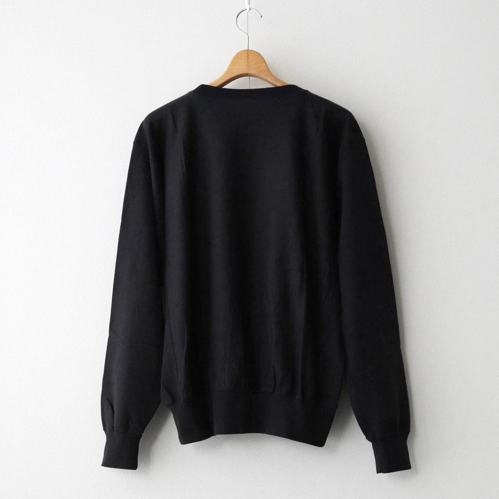 ELASTIC HIGH GAUGE SWEAT P/O #INK BLACK [A26SP02NU]