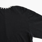 PEARL BUTTON TEE #BLACK [26330906]