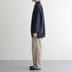 AZUMA Terry Pullover Polo Sweat #NAVY [GU261-70243B]