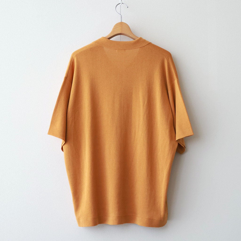 Washi Open Collar S/S Shirt #YELLOW [2601-017]