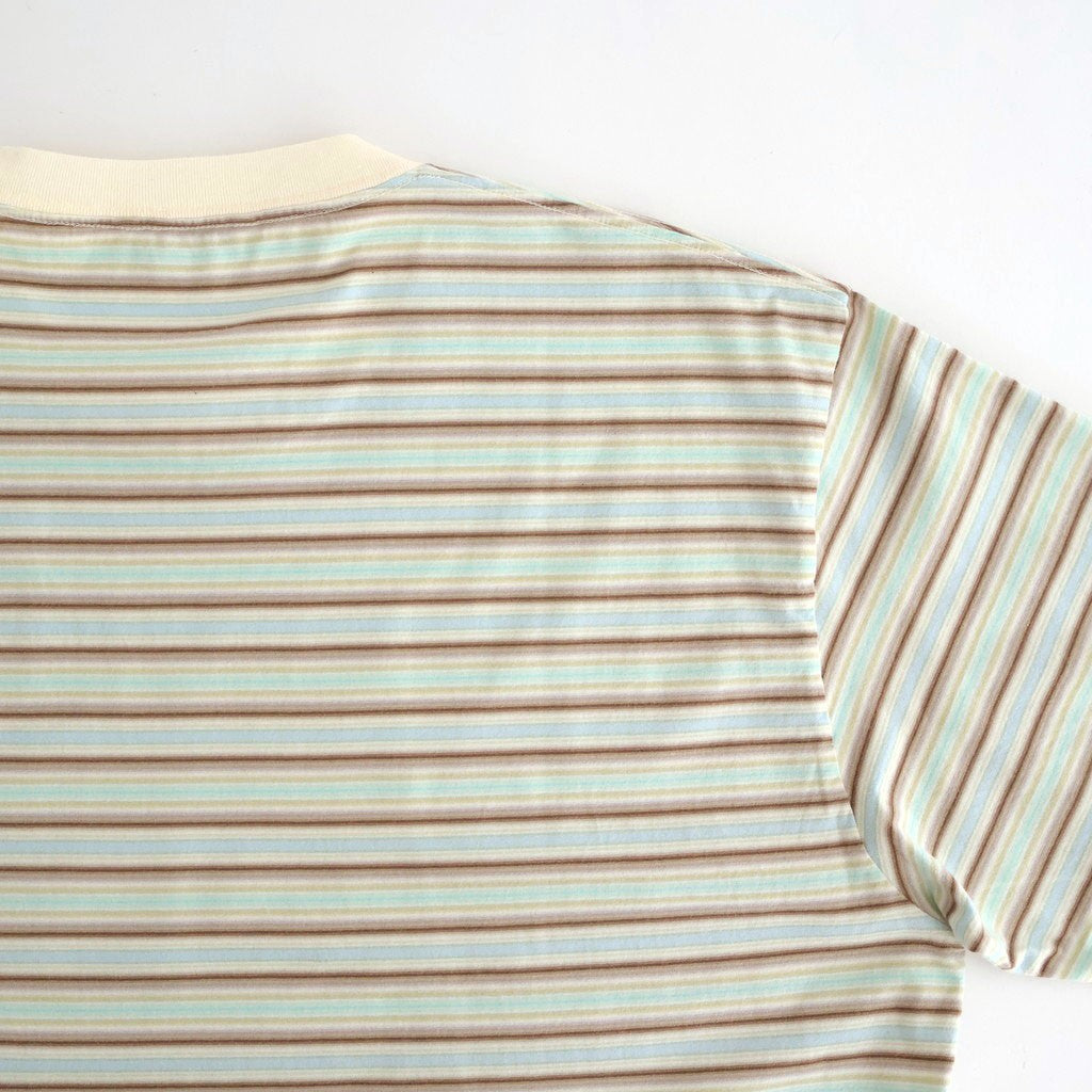 GRADIENT STRIPE JERSEY TEE #FADE MINT STRIPE [A26ST02GJ]