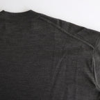 梳毛エステル天竺 セーター #CHARCOAL [HN-N001-051]