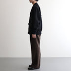 シルケット裏毛 カーディガン #BLACK [HN-T001-051]