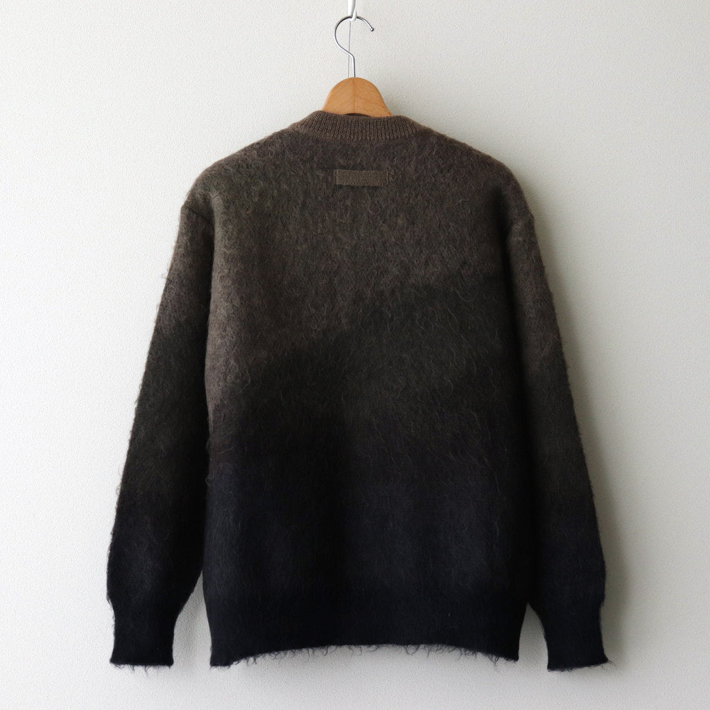 GRADATION MOHAIR KNIT CARDIGAN #NAVY KHAKI GRADATION [ST.1002] – ciacura