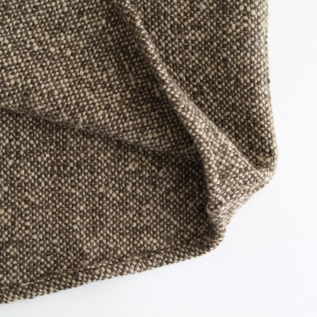 HOMESPUN TWEED SHIRT BLOUSON #BROWN [A25AB02HT]