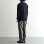 BABY SURI ALPACA SHEER KNIT V-NECK P/O #NAVY [A26AV03AK]
