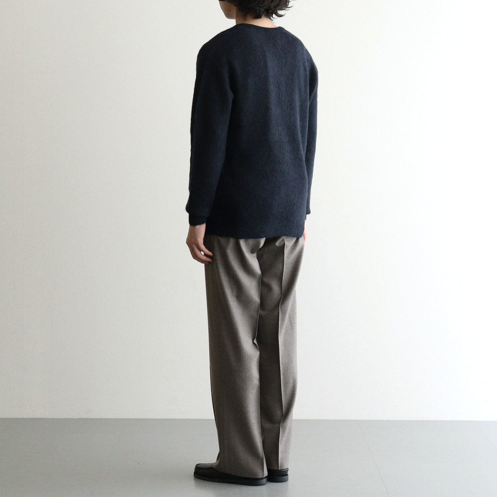 BABY SURI ALPACA SHEER KNIT V-NECK P/O #NAVY [A26AV03AK]