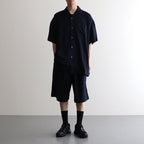 COOLFIBER OPEN COLLAR S/S SHIRT #NAVY [FSC251-50134]