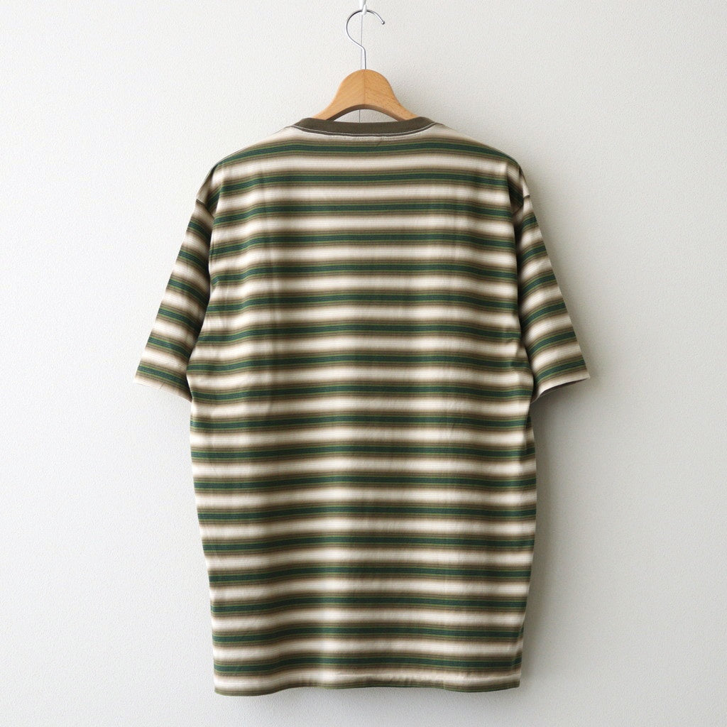 トップス AURALEE 25AW GRADIENT STRIPE T A25AT02GJ AURALEE/オーラリー】GRADIENT STRIPE JERSEY TEE A25AT02GJの通販