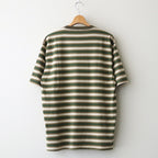 GRADIENT STRIPE JERSEY TEE #FADE BROWN STRIPE [A25AT02GJ]
