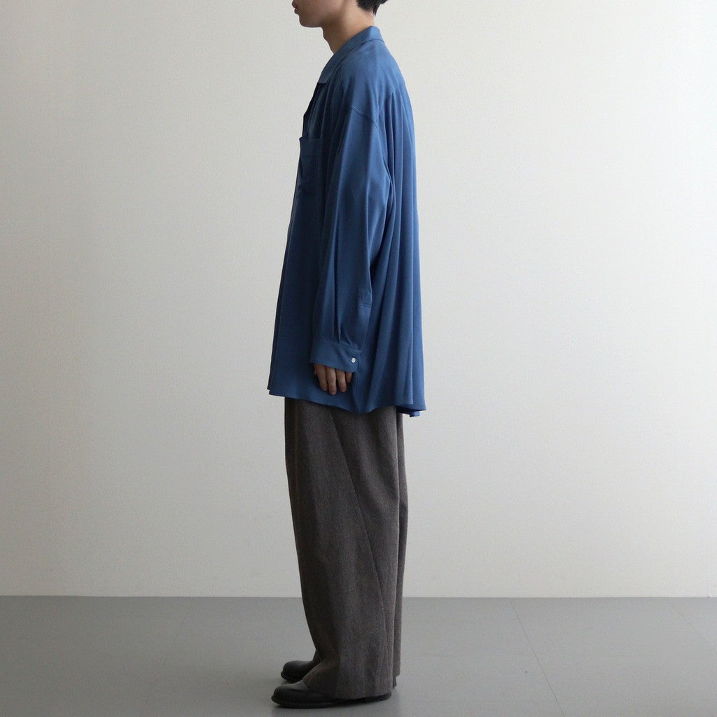 SIDOGRAS Twill Viscose Oversized Sleeping Shirt #BLUE [GM244-50014B]