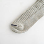 HEMP ORGANIC COTTON STRIPE SOCKS #GRAY/PURPLE HAZE [R1468-SS26]