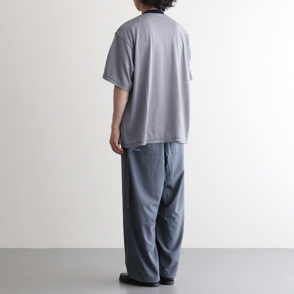 MICRO BORDER S/S TEE #WHITE×NAVY [FSC261-70167]