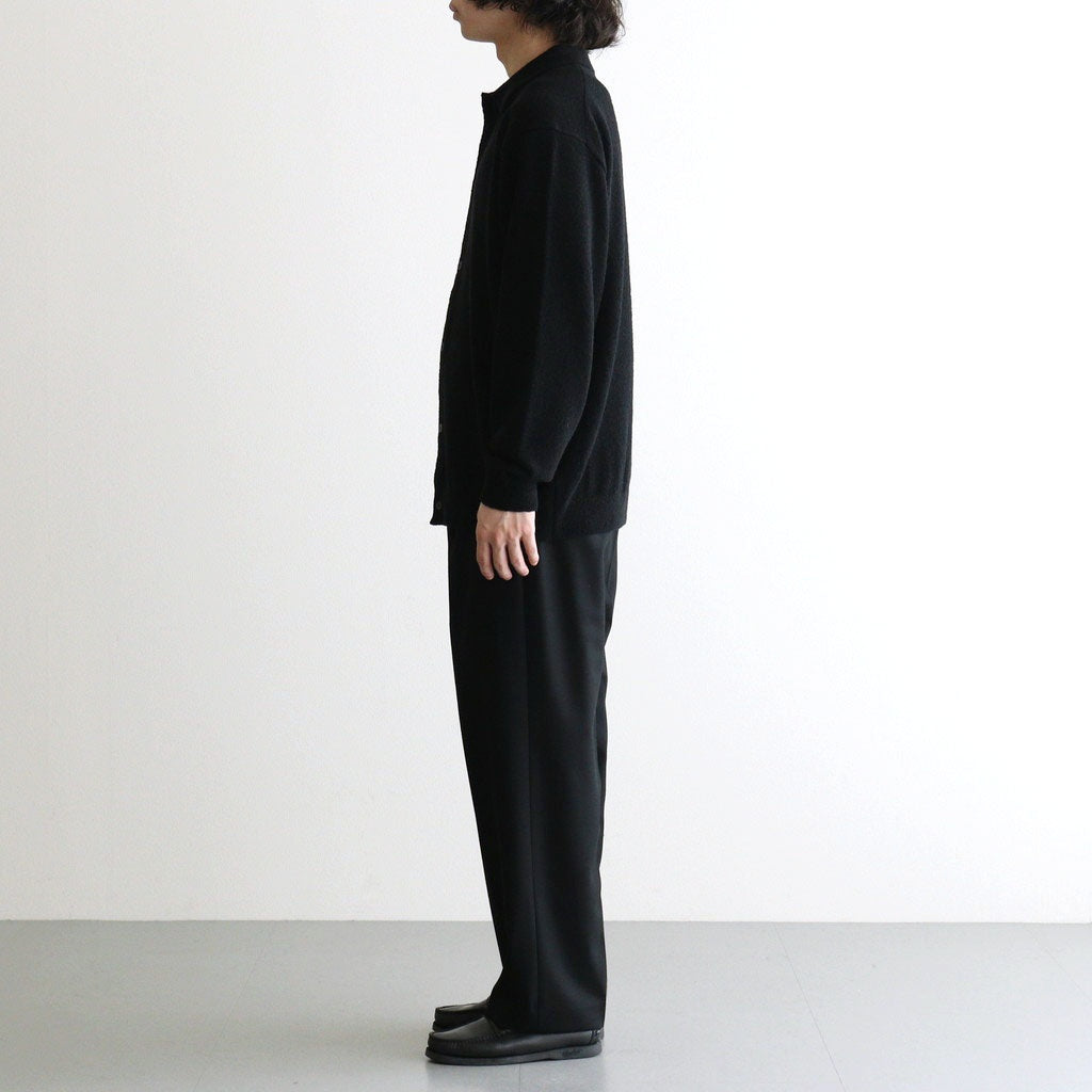MERINO COLLEGE FLANNEL STANDARD PANTS #BLACK [PRAGLW0900]