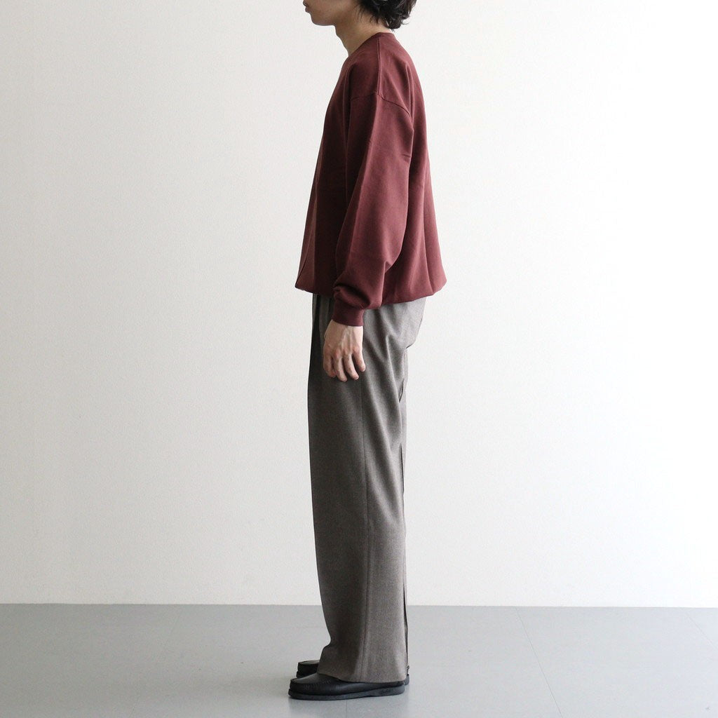 SUPER HIGH GAUGE SWEAT P/O #BURGUNDY [A26AP02CU]
