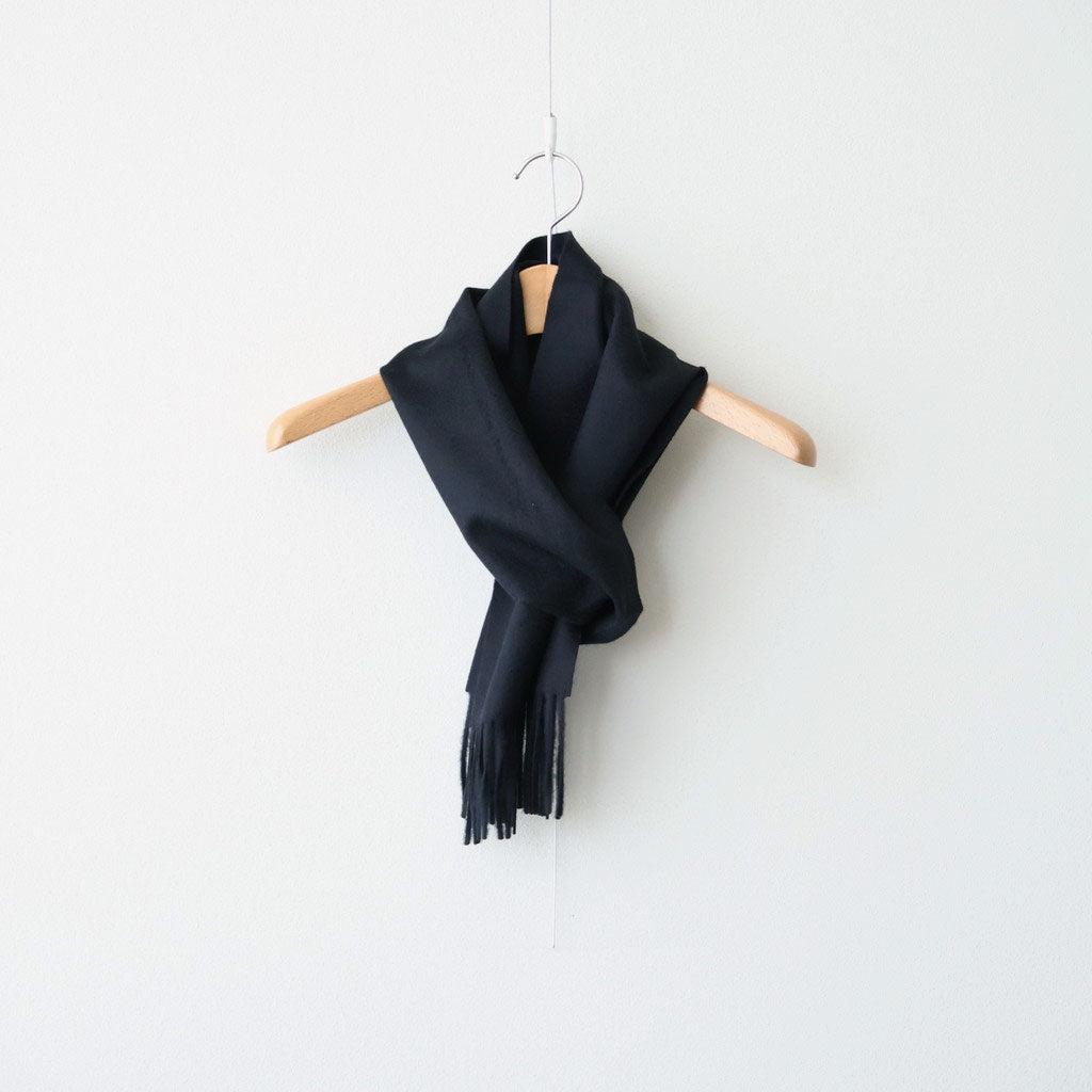 BABY CASHMERE LONG STOLE #TOP BLACK [A26AM13BC]