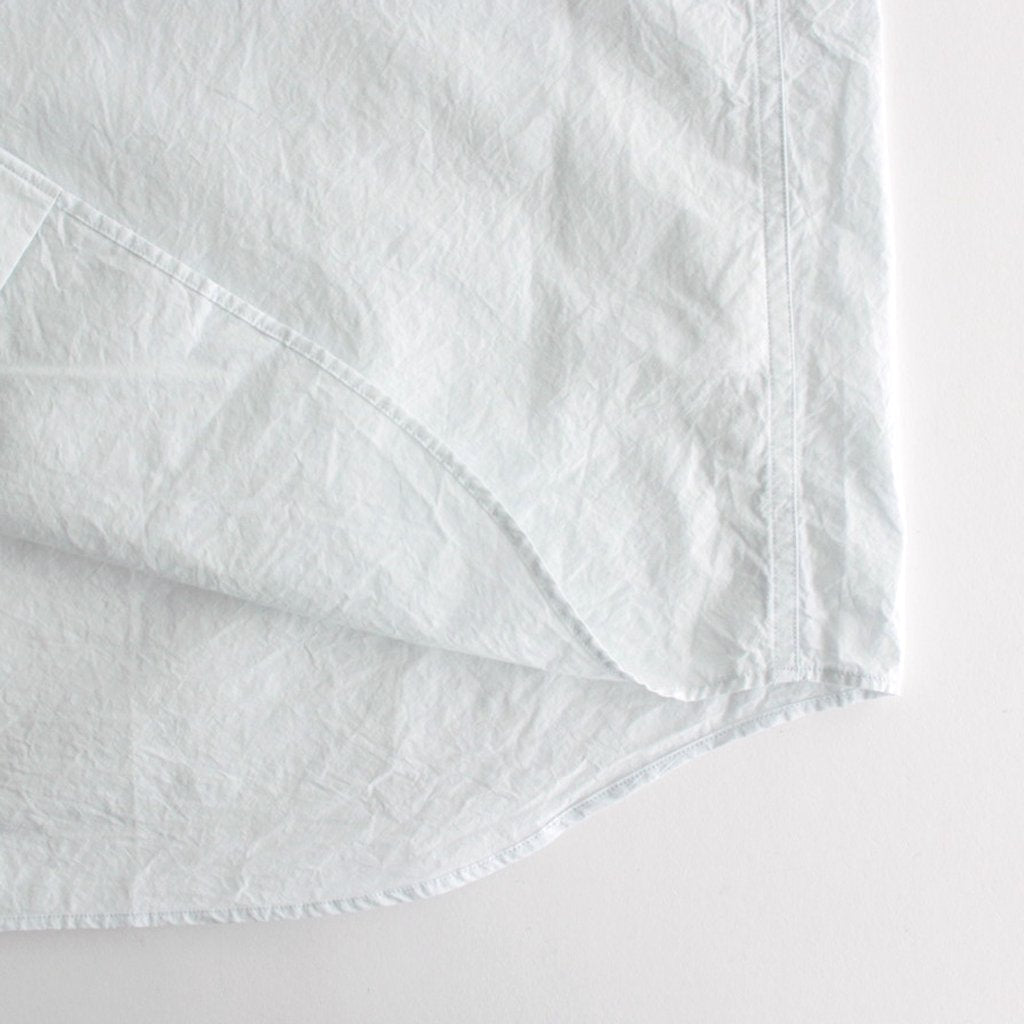 BUTTON SHIRT WIDE #sax [13148]