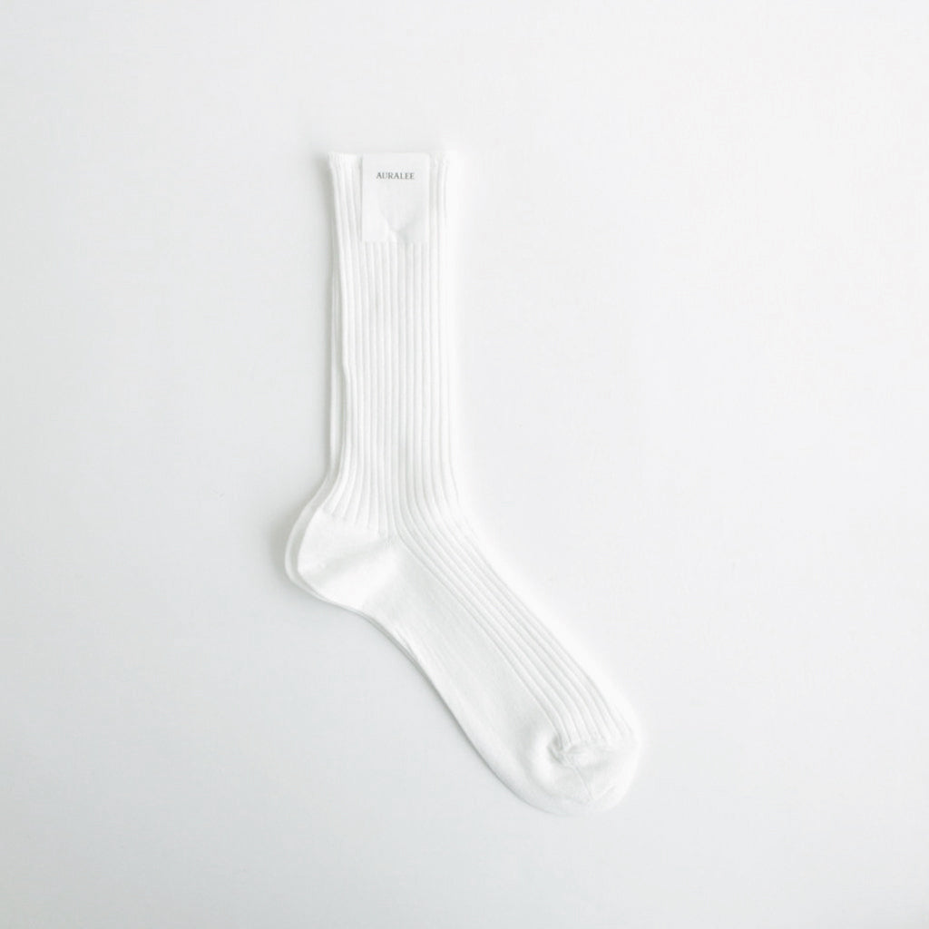 GIZA HIGH GAUGE SOCKS #WHITE [A00S02SX-M]