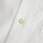 WASHED FINX TWILL BIG SHIRT #WHITE [A25SS02TN]